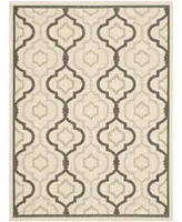 Safavieh Courtyard CY7938 Beige and Black 5'3" x 7'7" Outdoor Area Rug