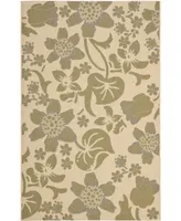 Safavieh Courtyard CY7014 Cream and Green 8' x 11' Outdoor Area Rug