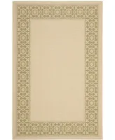 Safavieh Courtyard CY6003 Cream and Green 6'7" x 9'6" Outdoor Area Rug