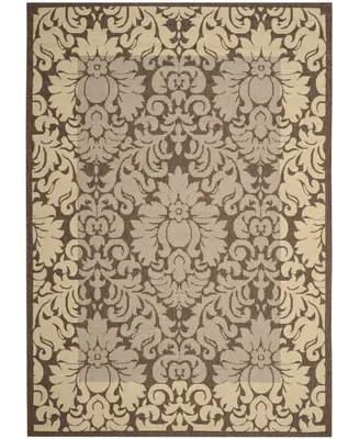 Safavieh Courtyard CY2727 Chocolate and Natural 2'3" x 12' Runner Outdoor Area Rug