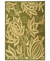 Safavieh Courtyard CY2961 Olive and Natural 2'3" x 14' Runner Outdoor Area Rug