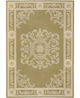 Safavieh Courtyard CY2914 Olive and Natural 2'3" x 6'7" Runner Outdoor Area Rug