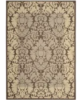 Safavieh Courtyard CY2727 Chocolate and Natural 2'3" x 10' Runner Outdoor Area Rug