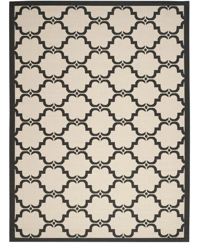 Safavieh Courtyard CY6009 Beige and 6'7" x 9'6" Sisal Weave Outdoor Area Rug