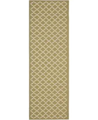 Safavieh Courtyard CY6919 Green and Beige 2'3" x 8' Sisal Weave Runner Outdoor Area Rug