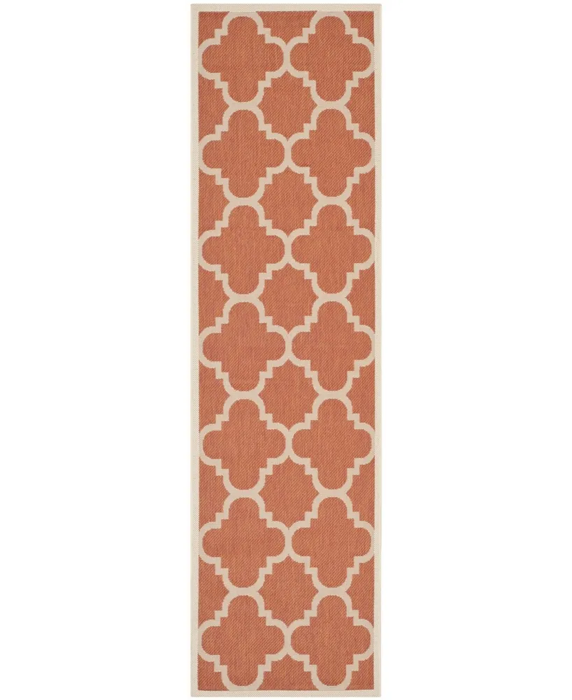 Safavieh Courtyard CY6243 Terracotta 2'3" x 10' Sisal Weave Runner Outdoor Area Rug