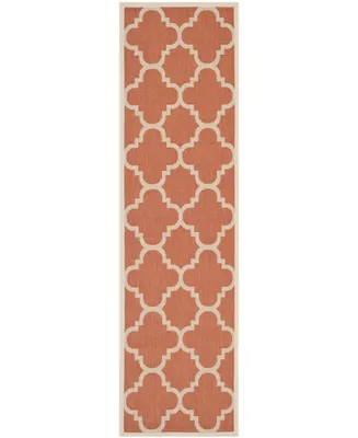 Safavieh Courtyard CY6243 Terracotta 2'3" x 10' Sisal Weave Runner Outdoor Area Rug