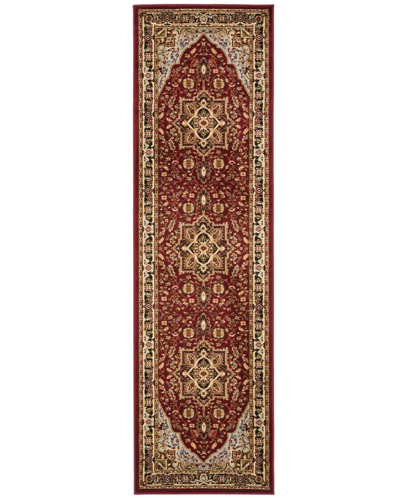 Safavieh Lyndhurst LNH330 Red and Black 2'3" x 14' Runner Area Rug