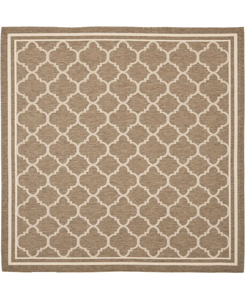 Safavieh Courtyard CY6918 and Bone 5'3" x 5'3" Square Outdoor Area Rug