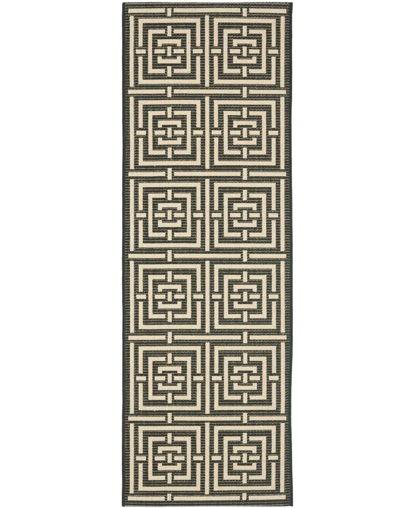 Safavieh Courtyard CY6937 and Bone 2'3" x 8' Runner Outdoor Area Rug