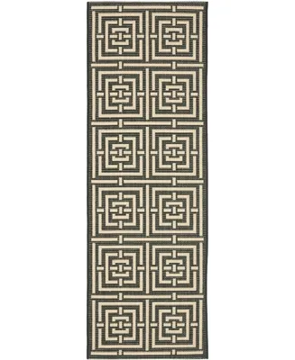 Safavieh Courtyard CY6937 and Bone 2'3" x 8' Runner Outdoor Area Rug