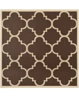 Safavieh Courtyard CY6243 Dark Brown 4' x 4' Sisal Weave Square Outdoor Area Rug