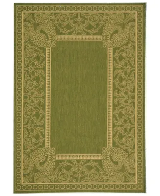 Safavieh Courtyard CY2965 Olive and Natural 8' x 11' Outdoor Area Rug