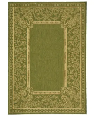 Safavieh Courtyard CY2965 Olive and Natural 2'7" x 5' Outdoor Area Rug