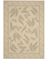 Safavieh Courtyard CY0772 Natural and Brown 2'7" x 5' Outdoor Area Rug