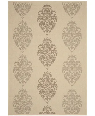 Safavieh Courtyard CY2720 Natural and 6'7" x 9'6" Outdoor Area Rug