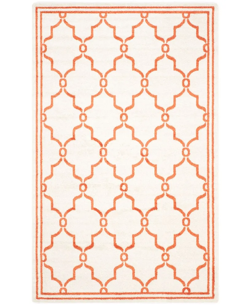 Safavieh Amherst AMT414 Beige and Orange 2'3" x 11' Runner Area Rug