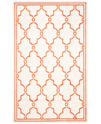 Safavieh Amherst AMT414 Beige and Orange 2'3" x 11' Runner Area Rug