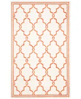 Safavieh Amherst AMT414 Beige and Orange 2'3" x 11' Runner Area Rug