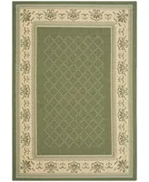 Safavieh Courtyard CY0901 Olive and Natural 2'3" x 6'7" Runner Outdoor Area Rug