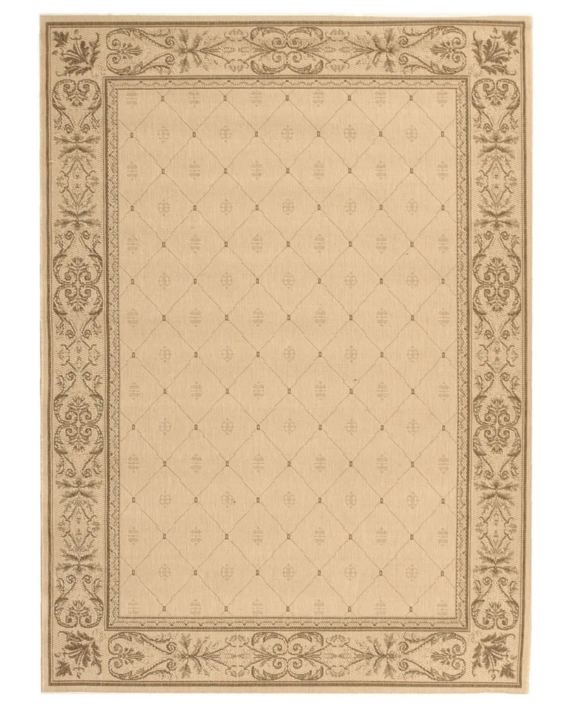 Safavieh Courtyard CY2326 Natural and Brown 8' x 11' Outdoor Area Rug