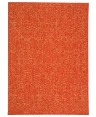Safavieh Courtyard CY2714 Red 6'7" x 6'7" Sisal Weave Round Outdoor Area Rug