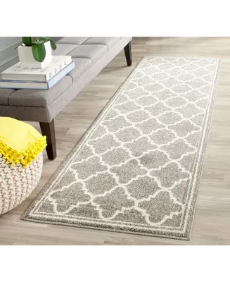 Safavieh Amherst AMT422 Dark Grey and Beige 2'3" x 11' Runner Area Rug