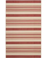 Safavieh Courtyard CY7062 Beige and Red 2'7" x 5' Outdoor Area Rug