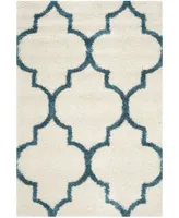 Safavieh Shag Kids SGK566 Ivory and Blue 4' x 6' Area Rug