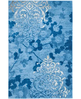 Safavieh Adirondack 114 Light Blue and Dark Blue 4' x 6' Area Rug