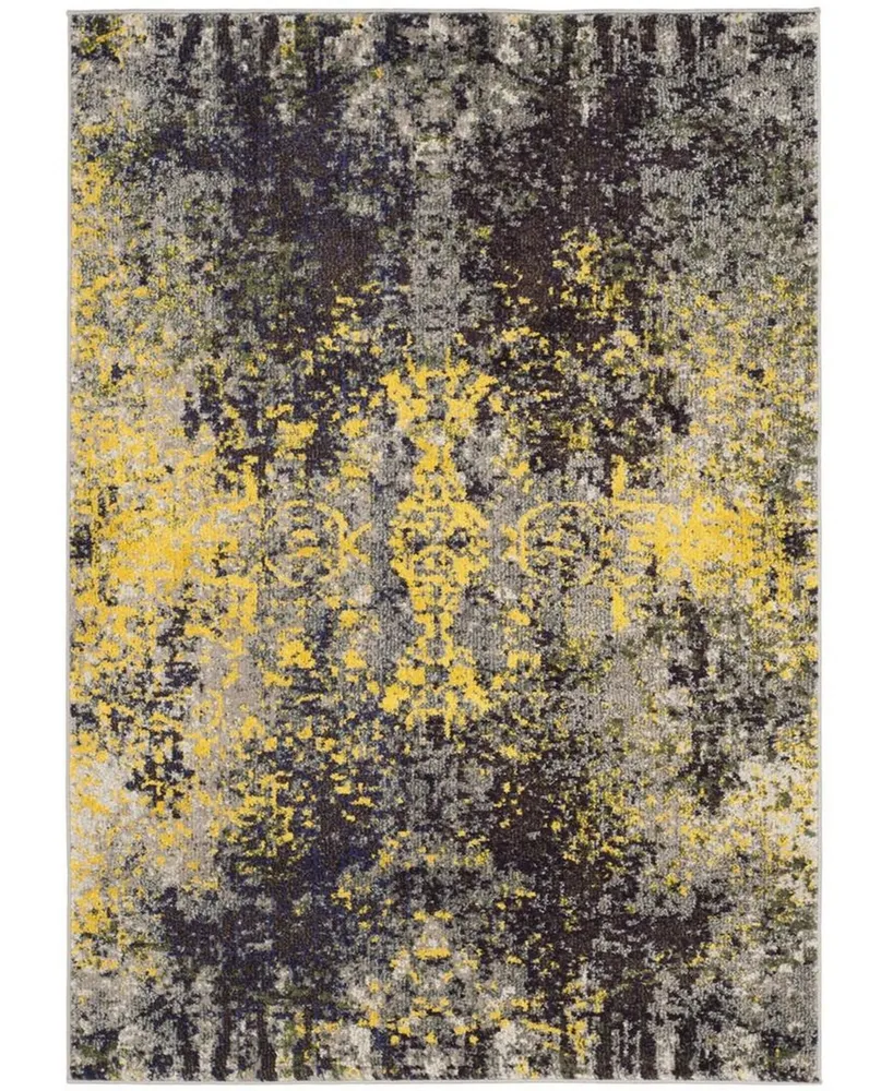 Safavieh Monaco MNC223 Gray and Multi 5'1" x 7'7" Area Rug