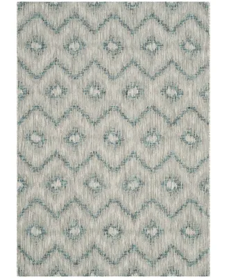 Safavieh Courtyard CY8463 Gray and Blue 5'3" x 7'7" Outdoor Area Rug