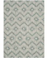 Safavieh Courtyard CY8463 Gray and Blue 5'3" x 7'7" Outdoor Area Rug