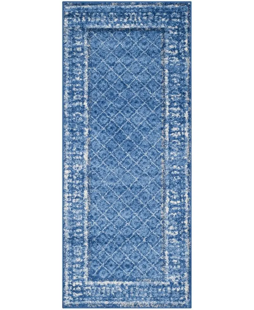 Safavieh Adirondack 110 Light Blue and Dark Blue 2'6" x 22' Area Rug