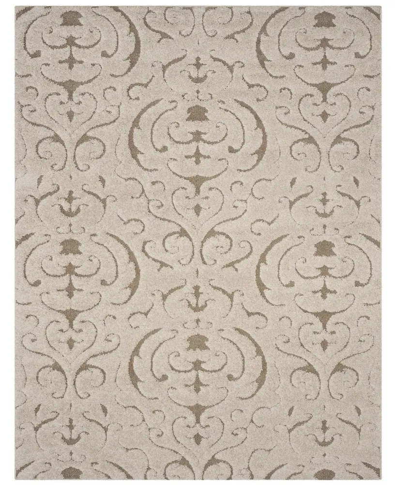 Safavieh Florida Shag SG467 Cream and Beige 8' x 10' Area Rug