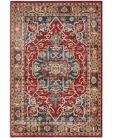 Safavieh Bijar BIJ605 Red and Royal 4' x 6' Area Rug