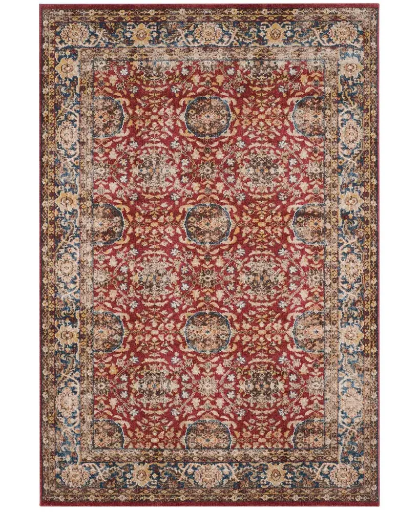 Safavieh Bijar BIJ632 Red and Royal 9' x 12' Area Rug