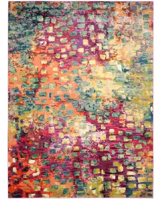 Safavieh Monaco MNC225 Pink and Multi 12' x 18' Area Rug