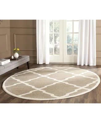 Safavieh Amherst AMT421 Wheat and Beige 9' x 9' Round Area Rug