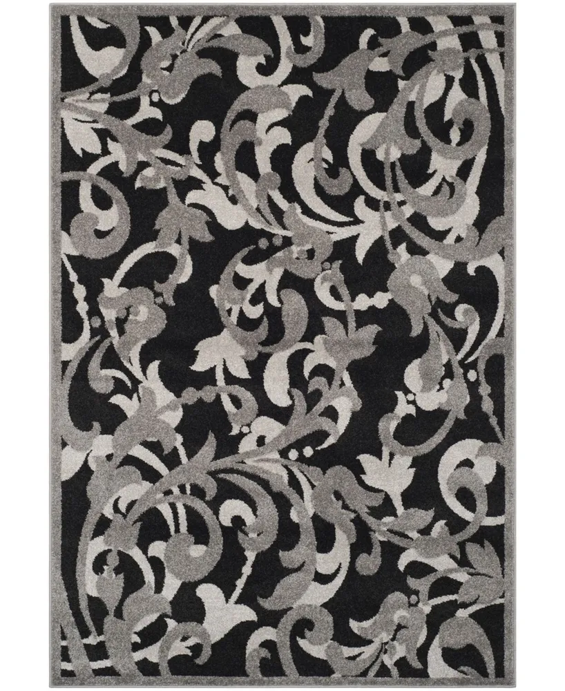 Safavieh Amherst AMT428 Anthracite and Light Gray 6' x 9' Area Rug