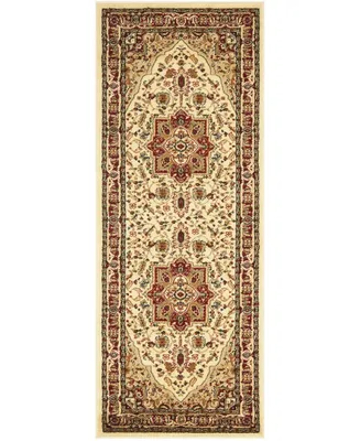 Safavieh Lyndhurst LNH330 Ivory and Red 2'3" x 18' Runner Area Rug