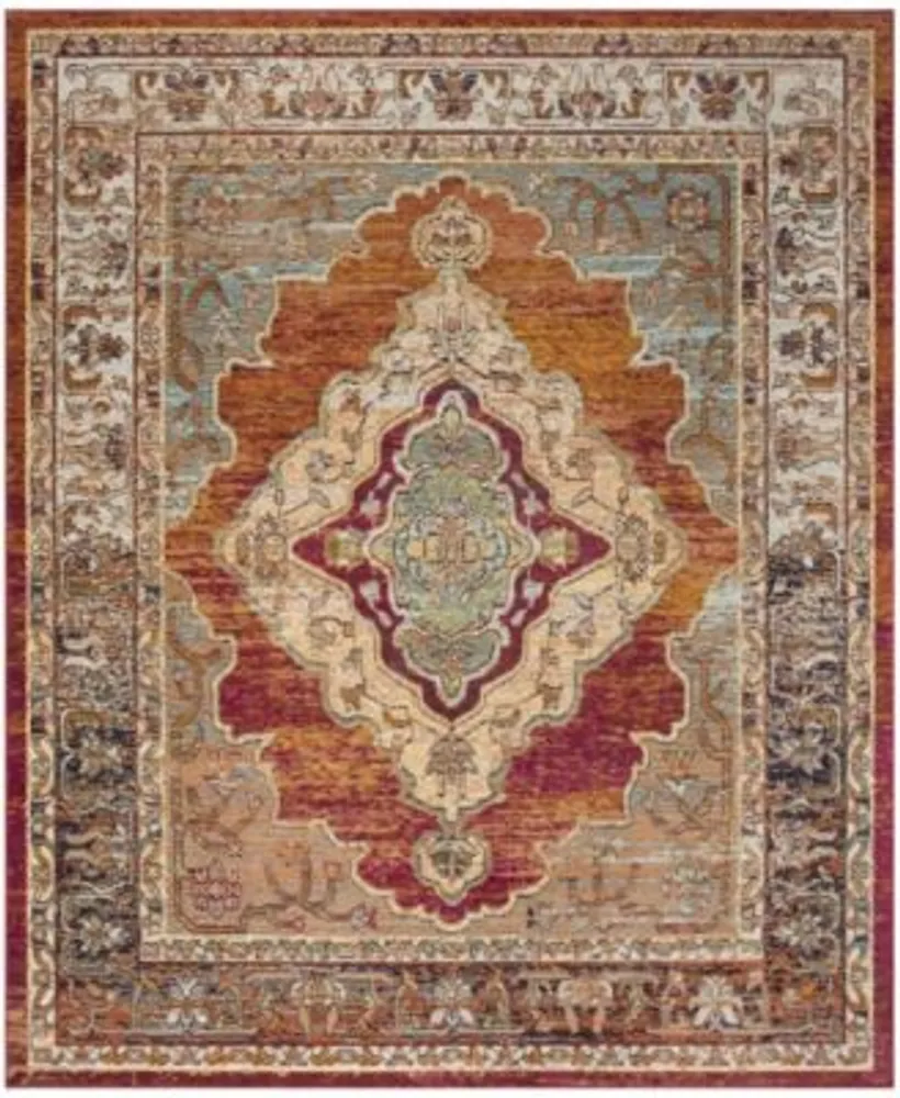 Safavieh Crystal Crs500 Orange Light Blue Area Rug Collection