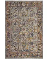 Safavieh Crystal CRS504 Light Blue and Orange 4' x 6' Area Rug