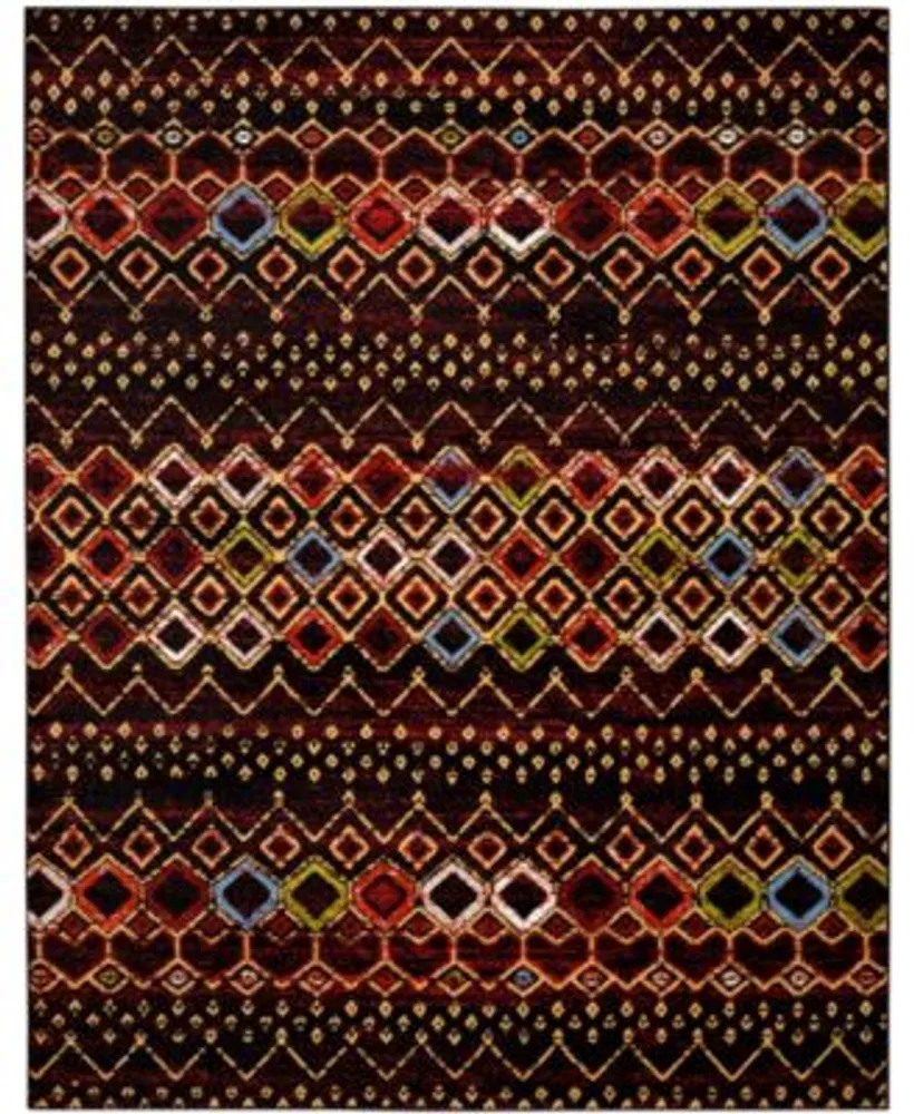 Safavieh Amsterdam 108 Black Multi Rug