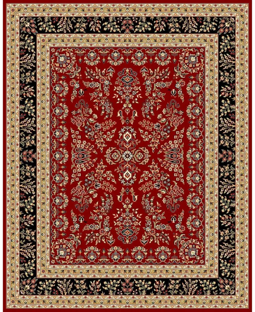 Safavieh Lyndhurst LNH331 Red and Black 6' x 9' Area Rug