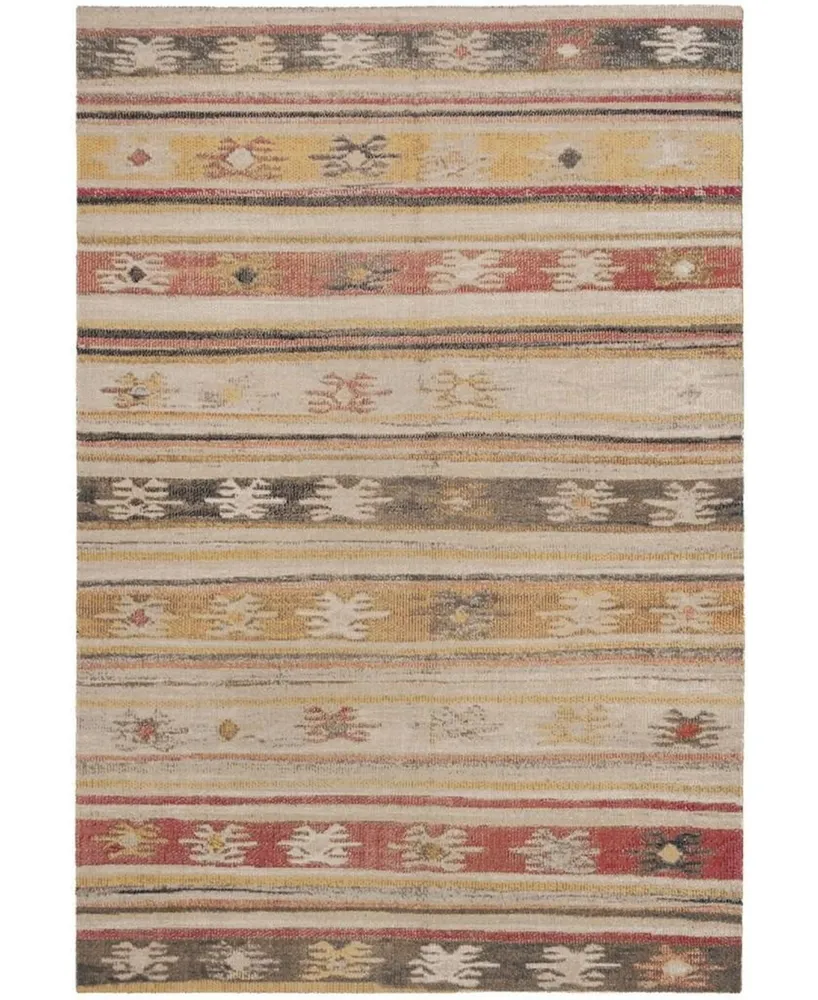 Safavieh Montage MTG238 Taupe and Multi 2'3" x 8' Runner Outdoor Area Rug