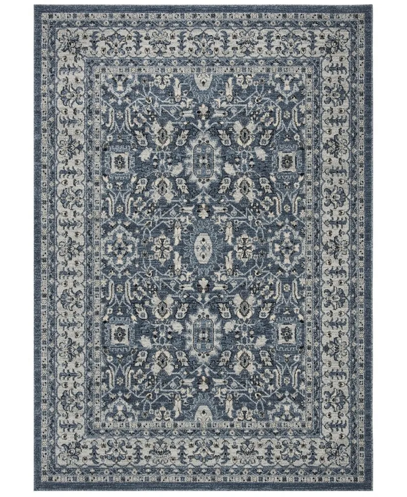 Safavieh Charleston CHL412 Navy and Creme 6'7" x 6'7" Square Area Rug