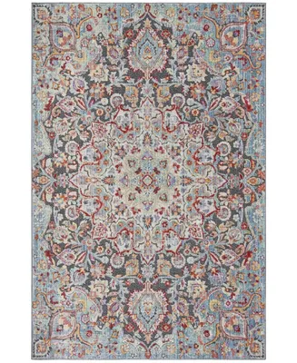 Safavieh Provance PRV182 Aqua and Black 4' x 6' Area Rug