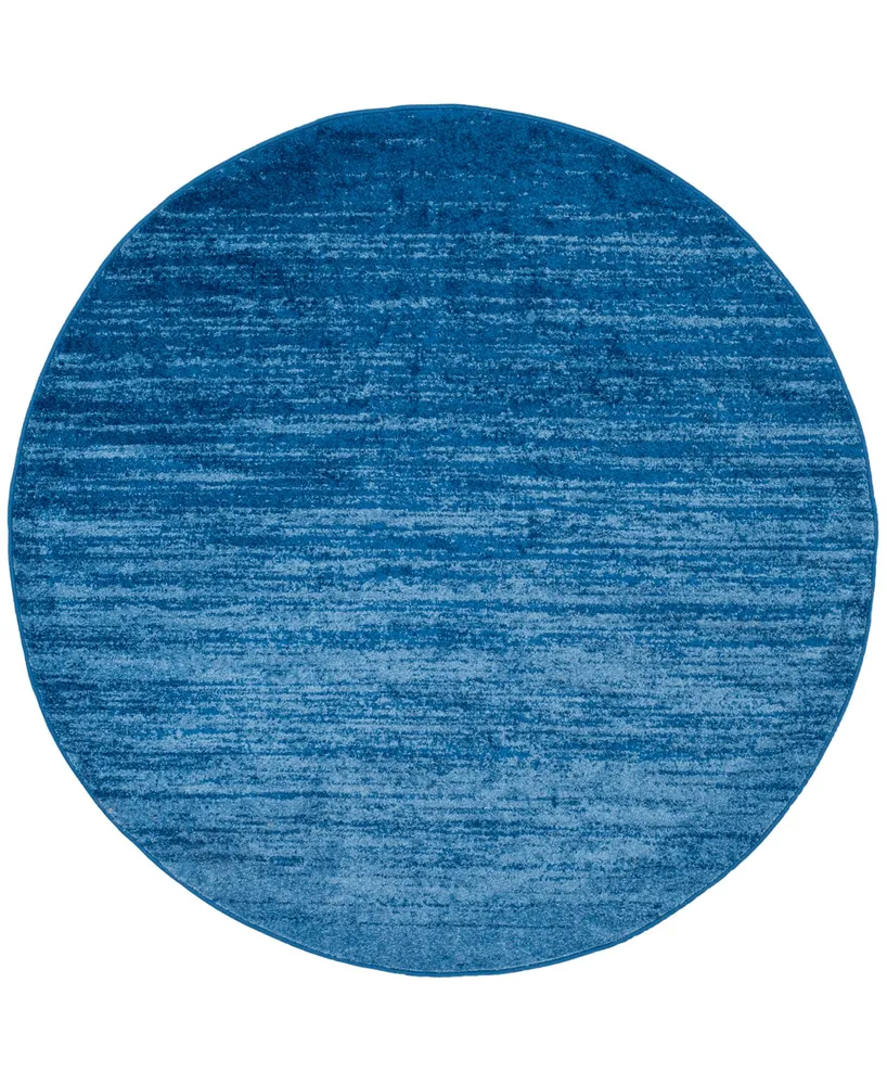 Safavieh Adirondack 113 Light Blue and Dark Blue 9' x 9' Round Area Rug