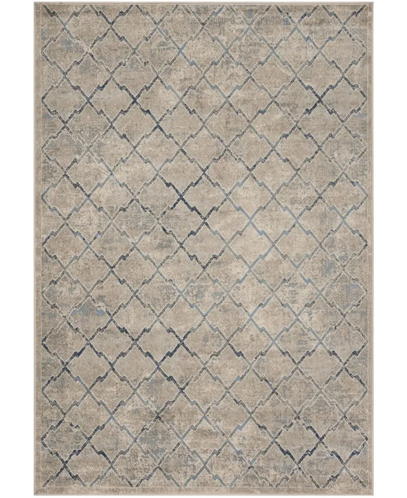 Safavieh Brentwood BNT809 Light Gray and Blue 3' x 5' Area Rug